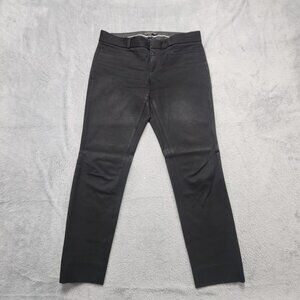 Banana Republic Sloan Pants Womens 2 Petite Black Stretch Straight Leg Work